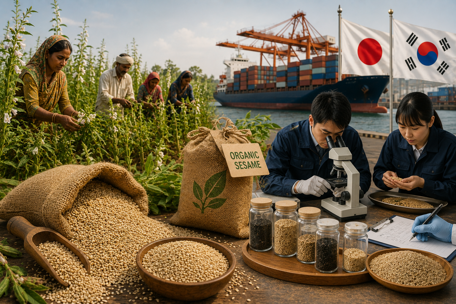 Emerging Trends in Indian Sesame Seed Procurement: Organic Demands in Japan and South Korea